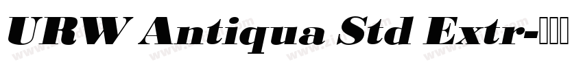 URW Antiqua Std Extr字体转换 URW Antiqua Std Extr字体转换